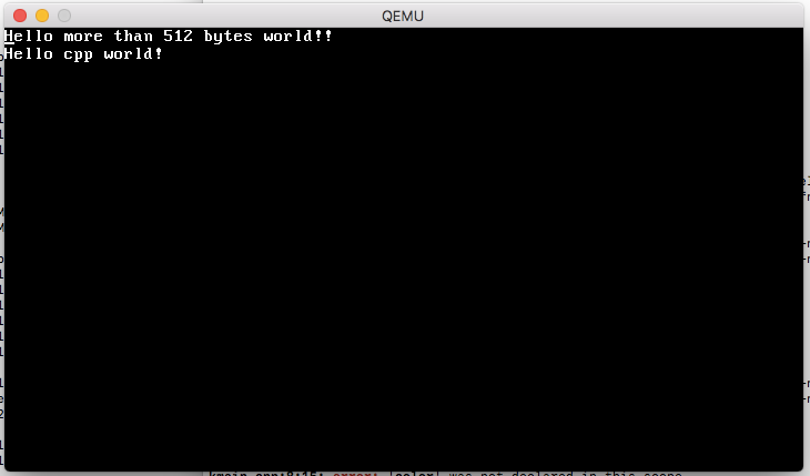 Our Hello CPP world bootloader